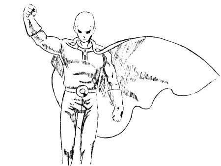 Сайтама раскраска