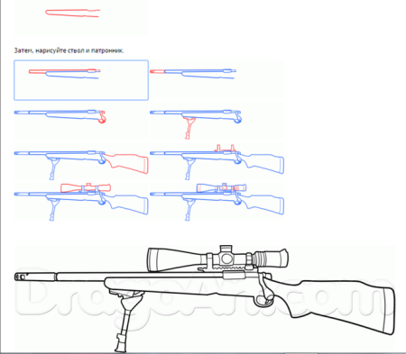M249 пулемет схема