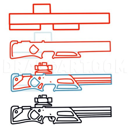 Пулемет рисунок карандашом