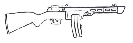 Стрелковое оружие раскраски