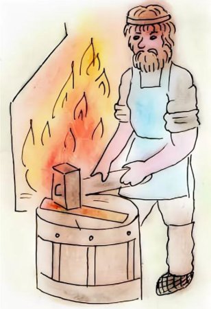 Занятия древних славян рисунок