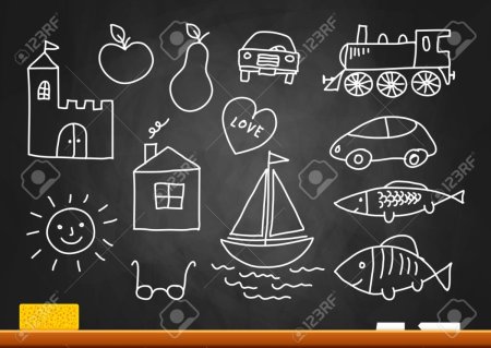 Доска для рисования мелом для детей