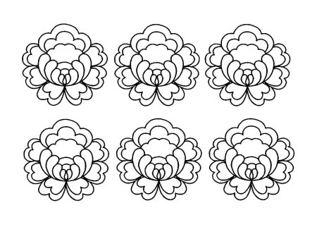 Элементы Жостовской росписи раскраска