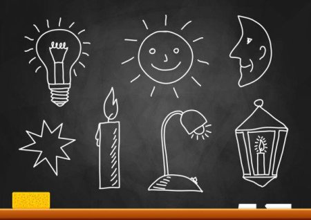 Легкий рисунок на доске