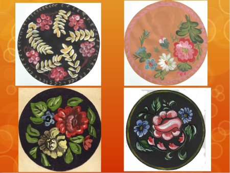 Жостовская роспись поднос поэтапно