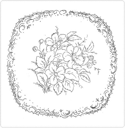 Жостовская роспись раскраска