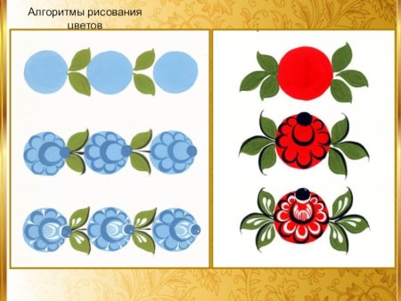 Городецкая роспись теневка