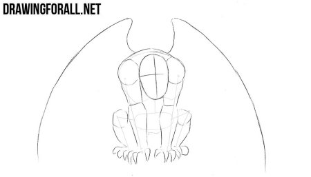 Горгулья схема рисунок