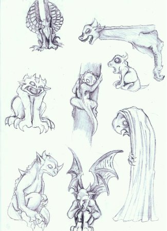 Рисунки карандашом мифических существ