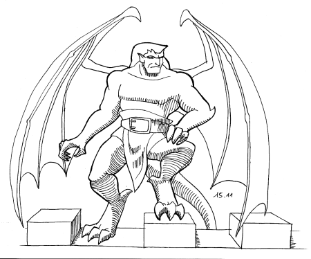 Гаргульи тату эскизы