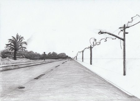 Дорога карандашом