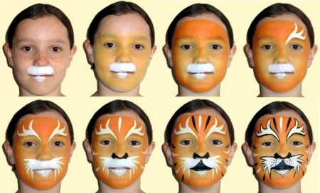 Грим для детей пошагово