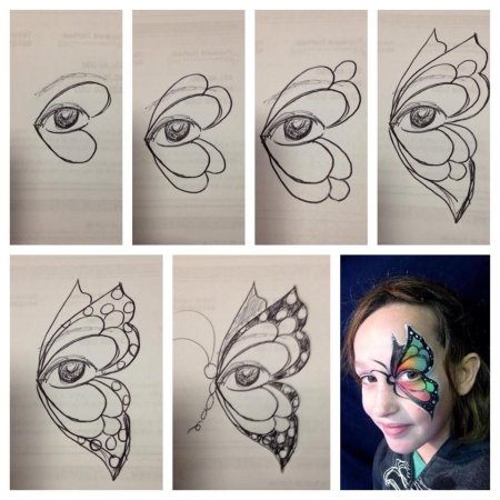 Аквагрим для детей схемы