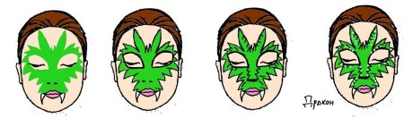 Схемы для аквагрима для начинающих