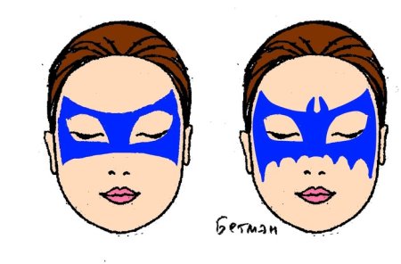 Лёгкие рисунки лица