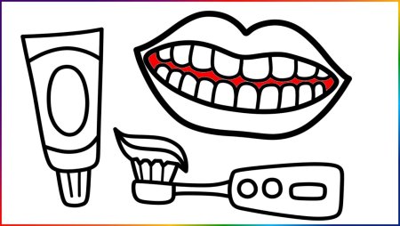 Раскраска зуб