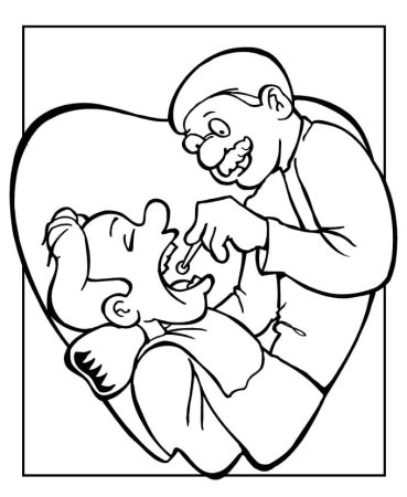 Раскраска стоматология