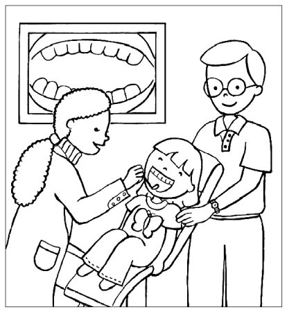 Раскраски для детей стоматология