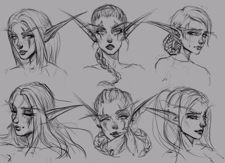 Уши эльфов референс wow