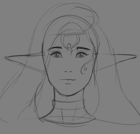 Поэтапное рисование эльфов