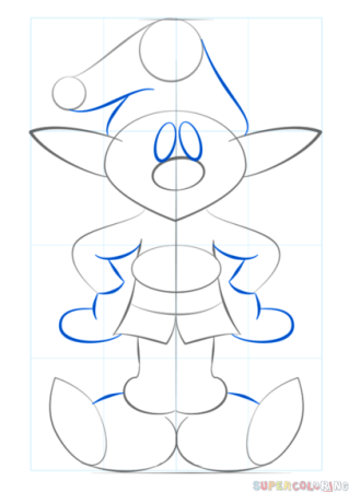 Схема рисования лица эльфа
