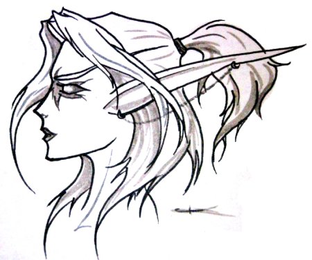 Эльфийки для рисования