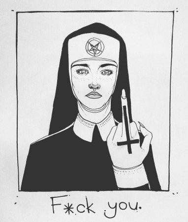 Монашка эскиз