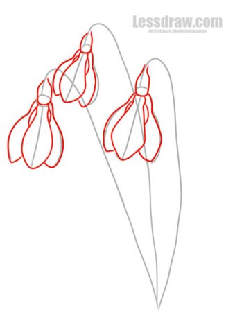 Туториал как нарисовать Подснежник