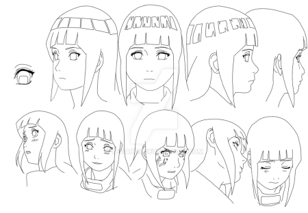 Хината Хьюга рисовка