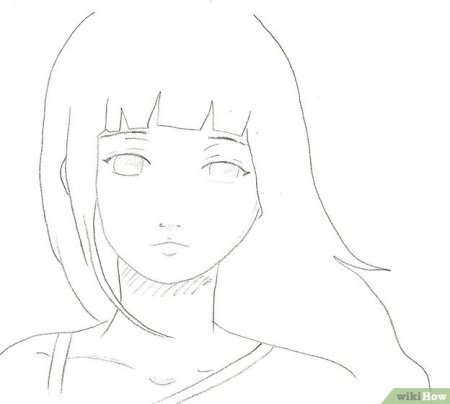 Хината Хьюга рисовка