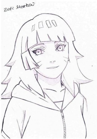 Раскраски Химавари из Наруто