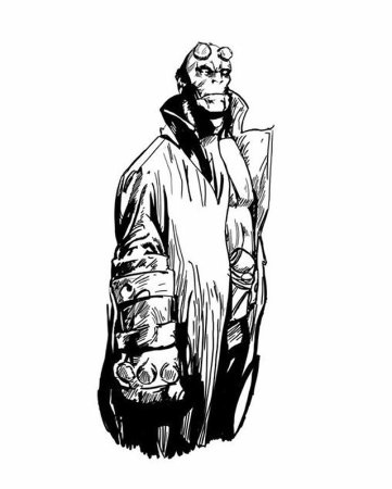 Хеллбой эскиз