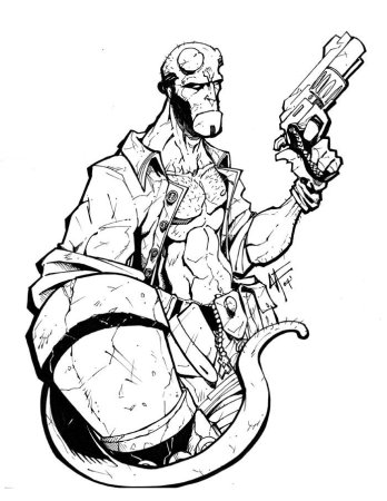 Хеллбой эскиз