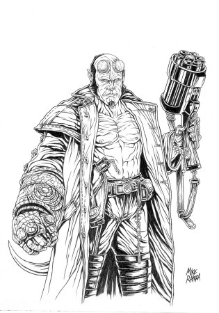 Хеллбой раскраска