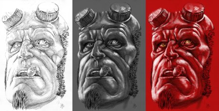 Разукрашка Хеллбой