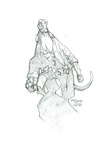 Хеллбой для срисовывания