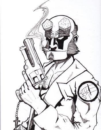 В стиле DarksidersMike Mignola.