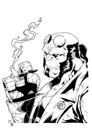 Разукрашка Хеллбой