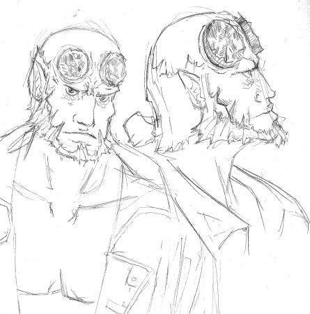 Хеллбой скетч