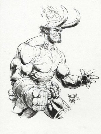 Разукрашка Хеллбой