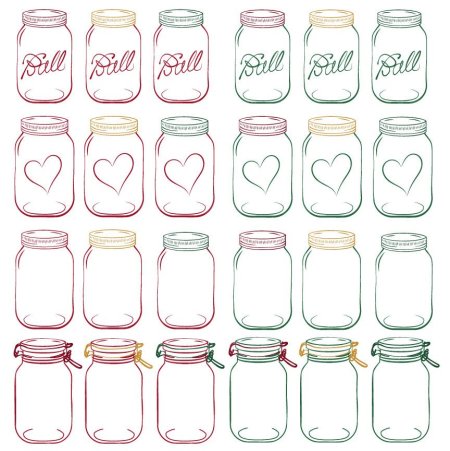 Баночки для печати шаблон