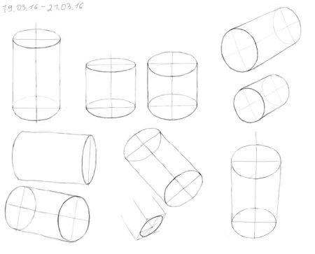 Поэтапное рисование горшка