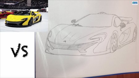 Макларен п1 рисунок