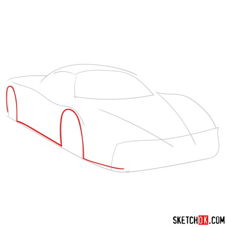 Спорткар карандашом