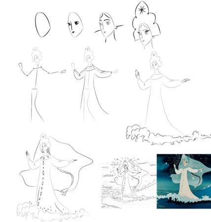 Сказка о мёртвой царевне и семи богатырях раскраска