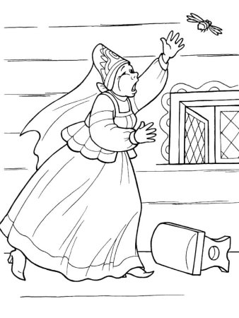 Нарисова "сказке о мертвой царевне и семи богатырях"