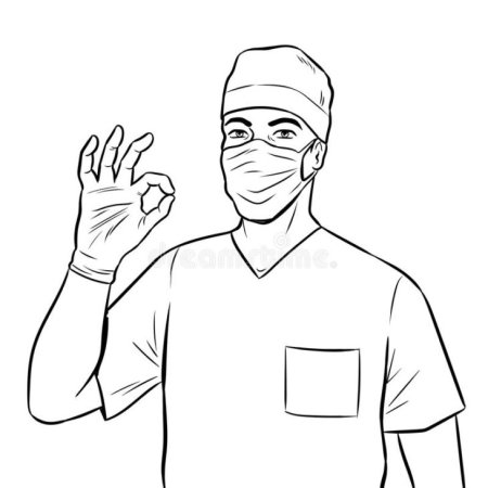 Хирург раскраска для детей