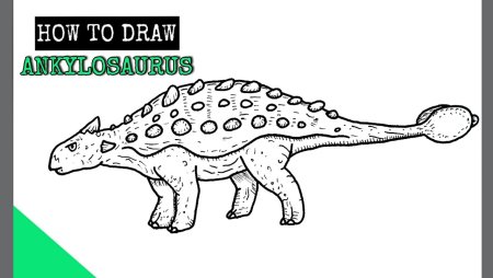 Рисунок Анкилозавра поэтапному