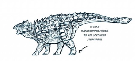 Анкилозавр вектор