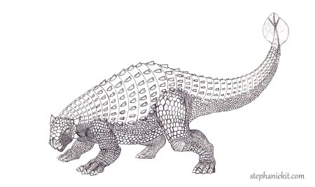 Анкилозавр раскраска